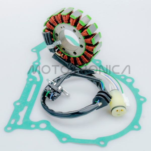Stator, Gerador, Eletrónico, Magneto, Alternador para Yamaha Raptor 700 2006 a 2018 Junta Conetores e Terminais Incluídos